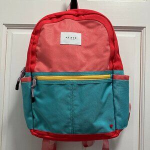 STATE KANE KIDS BACKPACK MULTICOLOR - PINK/CYAN - NWOT